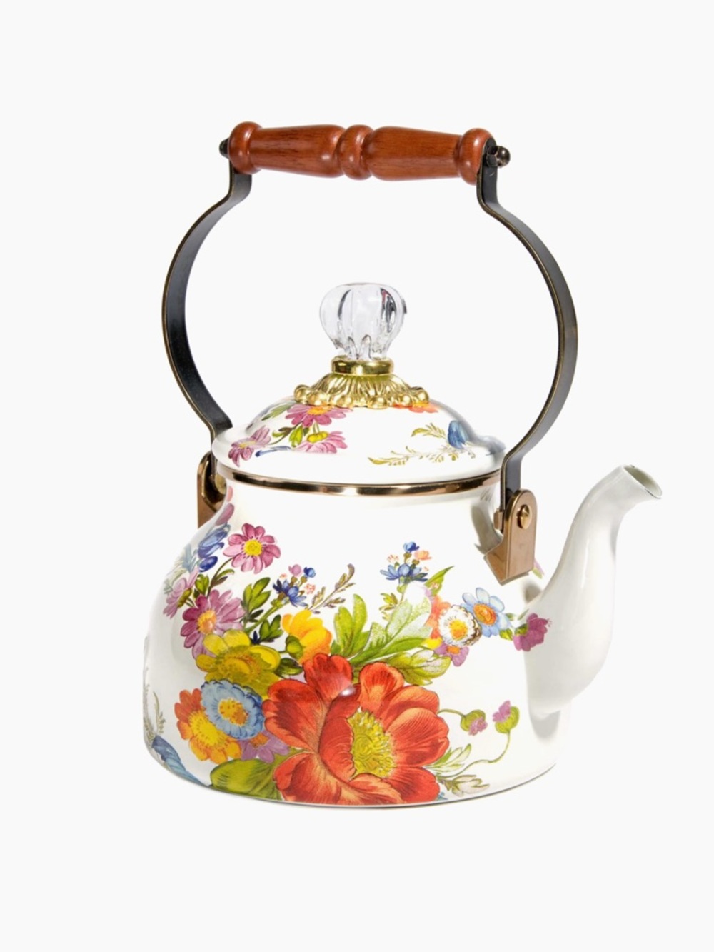 MacKenzie-Childs Flower Market Tea Kettle - Picture 9 of 10